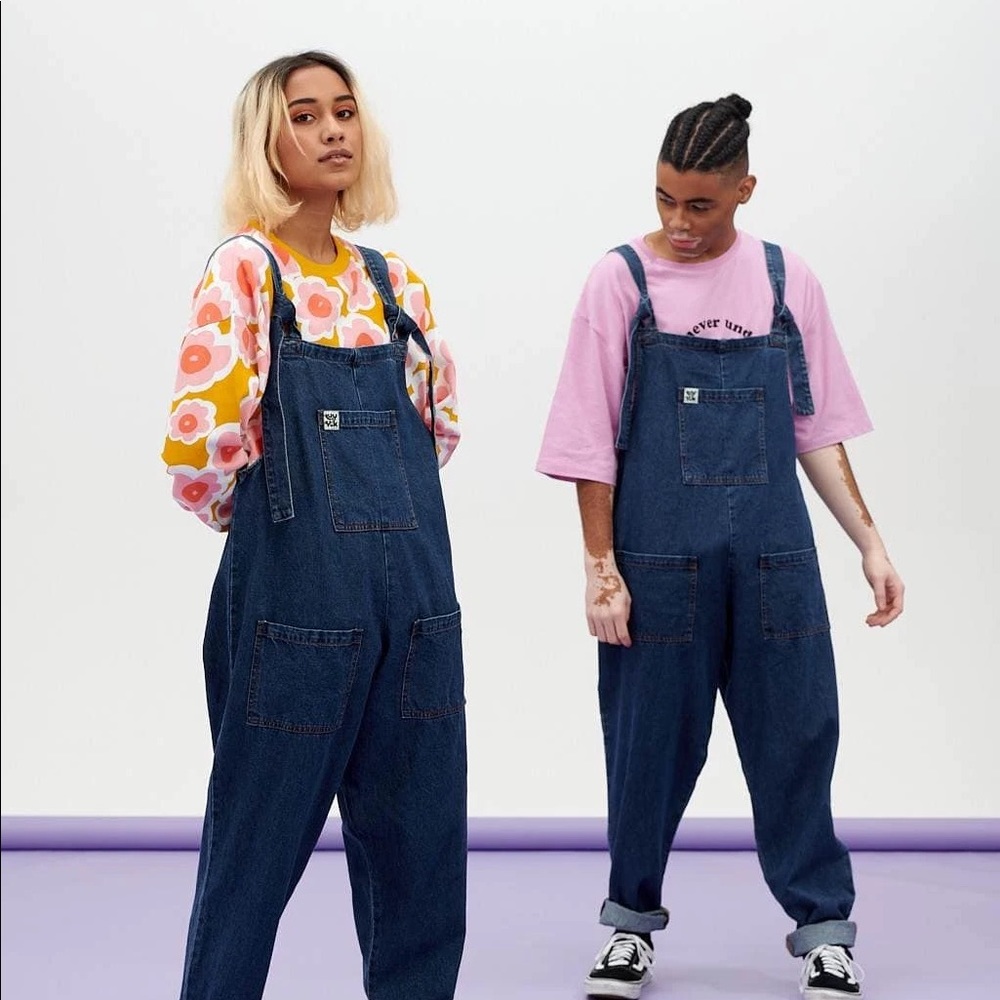 NWOT Organic Denim Dungarees / Overalls